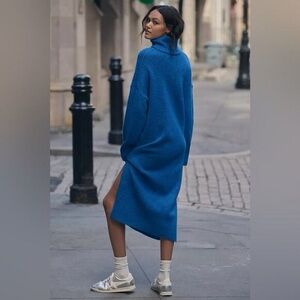 Daily Practice Cardigan Midi Dress Turtleneck